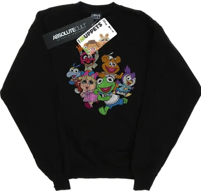 Produktbild von Disney - "The Muppets Muppet Babies" Sweatshirt für Herren BI42326 (5XL) (Schwarz)