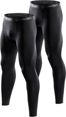 Produktbild von Kompressionshose für Herren, schnelltrocknende Sportlegging als Basisschicht für Laufen, Fitness und Training