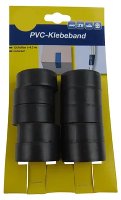 0,11€/m 10x Isolierband Isoband Klebeband Elektriker Band Schwarz Rolle KFZ Home – Produktansicht