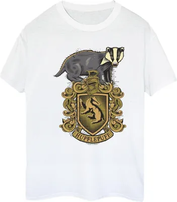 Produktbild von Harry Potter - "Hufflepuff" T-Shirt für Damen BI28070 (3XL) (Weiß)