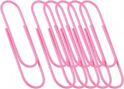 Image de Trombones torsadés - 20 pièces, 7,9 cm - Rose