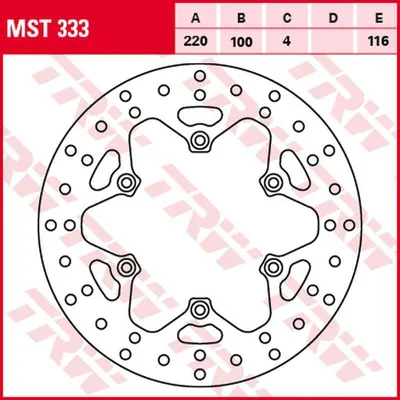 Produktbild von TRW Bremsscheibe Allround starr MST333 KX125