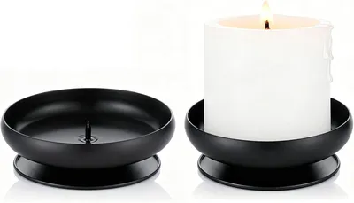 Produktbild von 2 Kerzenständer aus Metall mit einem Durchmesser von 1 cm