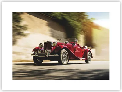 Produktbild von Poster - Poster ohne Rahmen - Mg Rot Auto - 40x30 cm - Wand Bild - Wanddeko - Wandbilder - Kunstposter - Wandposter - Bilder - Kunstdruck - Wanddekoration - Wandbild - P2XAA40x30-4364