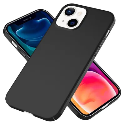 Obrázek produktu pro NALIA 0,5mm tenké pouzdro na mobilní telefon iPhone 13, matný tvrdý kryt Bumper Shell Black