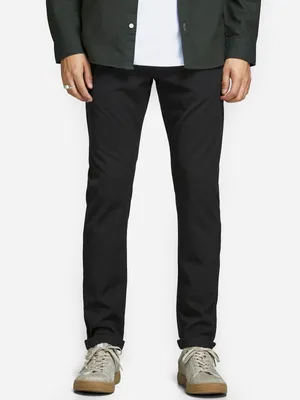 Obrázek produktu pro Jack & Jones 12159954, Chino, dospělí, černá, Elastan, polyester, viskóza, nebělit, přirozené sušení