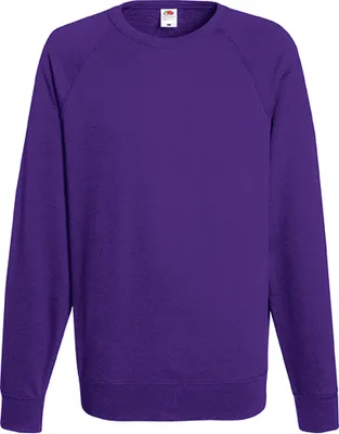 Produktbild von Fruit of the Loom - Lightweight Raglan Sweat - Purple - M