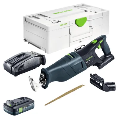 Zdjęcie produktu dla Festool RSC 18 EB-Basic Akumulatorowa piła szablowa 18 V bezszczotkowa + 1x akumulator 4,0 Ah + szybka ładowarka + Systainer