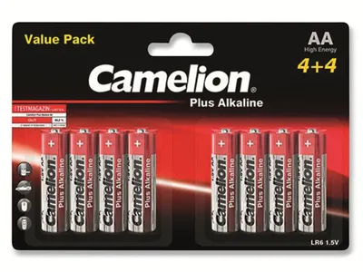 Produktbild von CAMELION Mignon-Batterie, Plus-Alkaline, LR6, 8 Stück