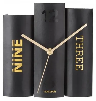 Immagine prodotto di Karlsson - Orologio da tavolo a libro - Nero