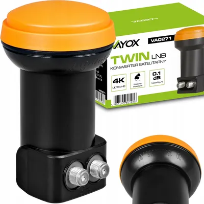 Zdjęcie produktu dla Vayox Konwerter Satelitarny Twin VA0271 | Full HD | 4K | Wodoodporny