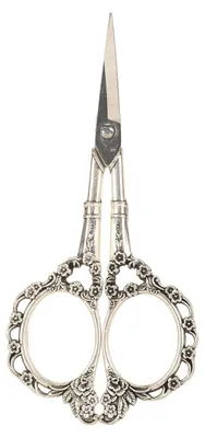 Immagine prodotto di Forbici vintage europee in acciaio inossidabile per ricamo a punto croce, taglio, ricamo, cucito, artigianato, opere d'arte, utensili fai da te, argento