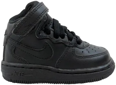 Produktbild von Nike Air Force 1 Mid Black Black (TD) - EU 21