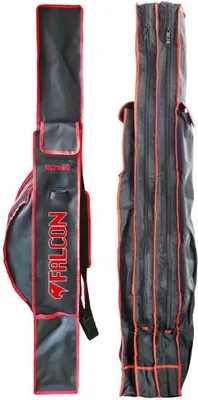Produktbild von Falcon Logo Rutentasche 2 Fächer Schwarz 140 cm Schwarz 140 cm