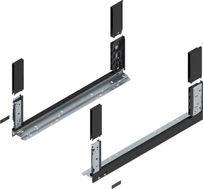 Immagine prodotto di BLUM LEGRABOX free, telaio altezza C, NL 600, nero carbonio