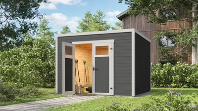 Produktbild von Gartenhaus weka Batu 3 300 x 307,4 cm anthrazit