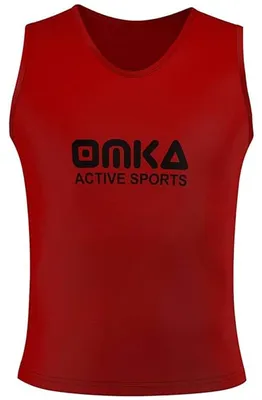 Produktbild von OMKA Leibchen Trainingsleibchen Markierungshemd Kinder Erwachsene, Farbe:Rot, Bibs:Senior (L)