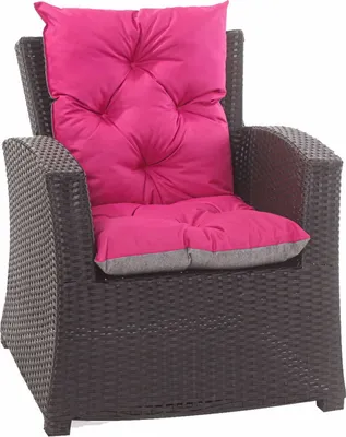 Produktbild von Garten sitzkissen Rosa, Polyrattan-Gartenstuhl Kissen 50x50x55cm, Kissen für Rattan-Sesselkissen Sitzkissen für Gartenmöbel aus rattan-Loungekissen