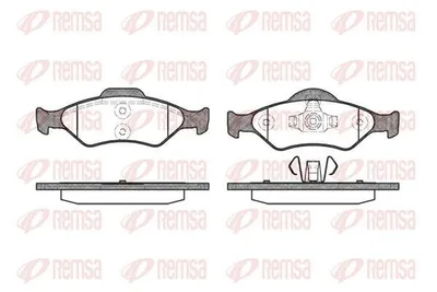 Produktbild von REMSA Bremsbeläge Satz Vorne Bremsklötze für FORD Fiesta Mk4 Schrägheck (JAS, JBS) 0765.00