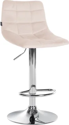 Produktbild von Barhocker Jerry Samt chrom beige