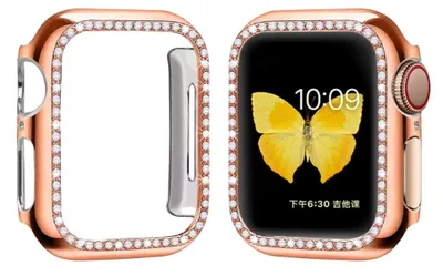 Produktbild von Strap-it Apple Watch Diamond PC Hardcase (Roségold)