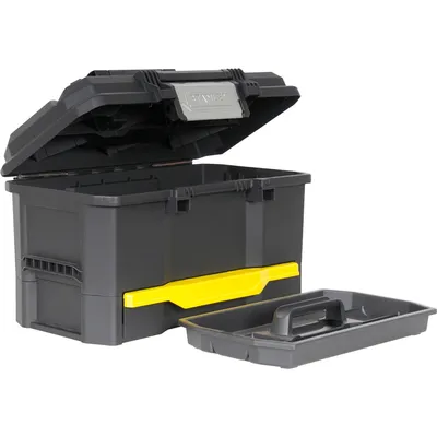 Zdjęcie produktu dla Stanley 1-70-316, Przybornik, Plastik, Czarny, 14,4 l, 20 kg, 290 mm