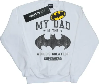 Produktbild von DC Comics - "My Dad Is Batman" Sweatshirt für Herren BI12503 (5XL) (Weiß)