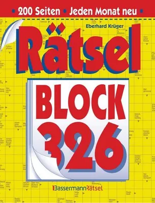 Obrázok produktu pre Bassermann Rätselblock Serie 326: Kreuzworträtsel mit perforierten Seiten & Lösungen