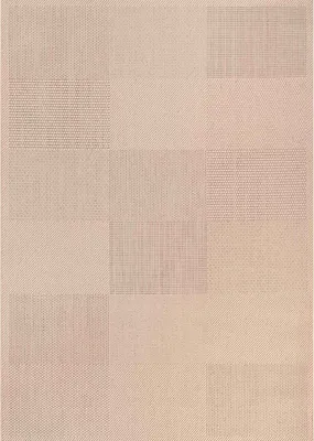 Produktbild von Robuster In- und Outdoor Flachgewebe Terrassen Teppich Natur Look In Beige, Maße:140x200 cm