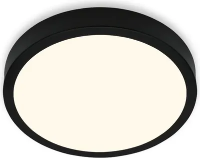 Produktbild von LED Deckenlampe Aufbauleuchte Werkstattlicht 4000K 16W Ø28cm schwarz Briloner