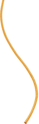 Orange-weiße Reepschnur von Petzl mit geflochtenem Muster