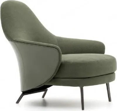 Immagine prodotto di Poltrona poltrona imbottita chaise longue soggiorno sala da pranzo verde