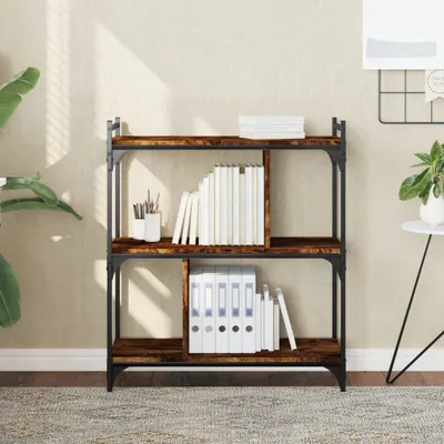 Produktbild von Maison Exclusive - Bücherregal 3 Böden Räuchereiche 76x32x88 cm Holzwerkstoff