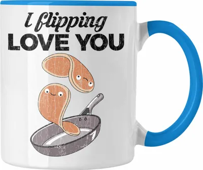 Produktbild von Trendation - Tasse Valentinstag Geschenk Für Sie Ihn Liebe Spruch Geschenkidee (Blau)