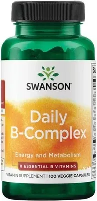Obrázok produktu pre B-Complex denne 100 veggie kapsúl Swanson Health Products