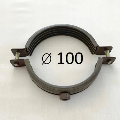 Immagine prodotto di Morsetto per pluviale 100 mm con gomma