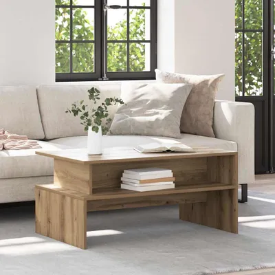 Produktbild von Möbel Couchtisch Eiche handwerklich 90 x 55 x 42,5 cm Holzwerkstoff - Couchtische 875156