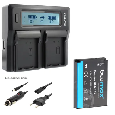 Produktbild von 1x Akku + Lader für Samsung ED-BP1030 BP1130 , NX210, NX300, NX1000 850 mAh