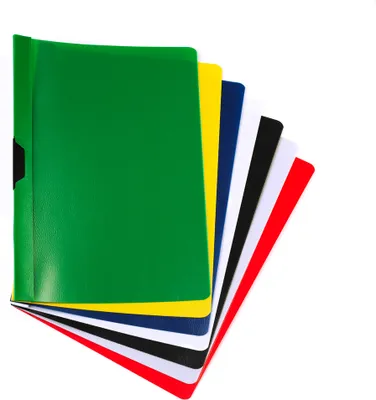 Produktbild von 8 Cliphefter DIN A4 / Klemmhefter / Bewerbungsmappe / 8 verschiedene Farben