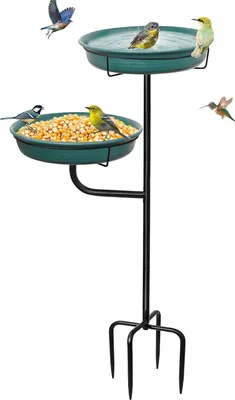 Produktbild von Freistehende Vogelbad Schale für wilde Vögel im Garten - grün