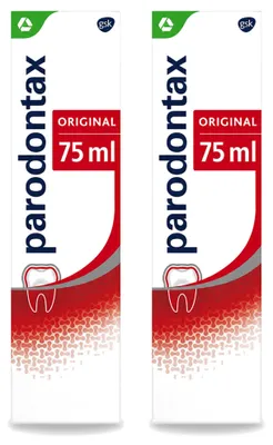Obrázek produktu pro 2 x Zubní pasta Parodontax Original - 75 ml - Výhodný balení - 2 kusy