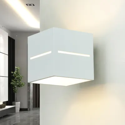 Produktbild von Wandlampe Weiß Up Down Lichtmuster G9 Aluminium Modern Wandleuchte