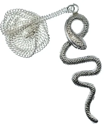 Produktbild von Schlangen Kette Schlange Reptil 925er Echtsilber 999er Silber Halskette 45cm
