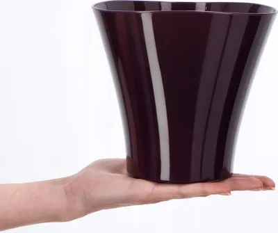 Immagine prodotto di KADAX vaso da fiori in plastica "Meria", protezione per vaso da fiori, vaso per piante, vaso, 16 cm, prugna