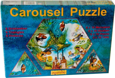 Zdjęcie produktu dla Puzzle karuzela Disney Pocahontas, 6 x 16 elementów