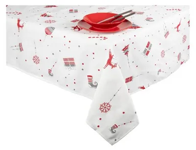 Immagine prodotto di Tovaglia Excelsa Merry Christmas in cotone 140X180 cm colorato