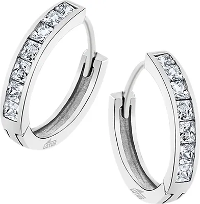 Image de Lotus Silver Créoles en argent 925 Boucles d'oreilles Lotus Silver Trendy Femmes JLP3396-4-2