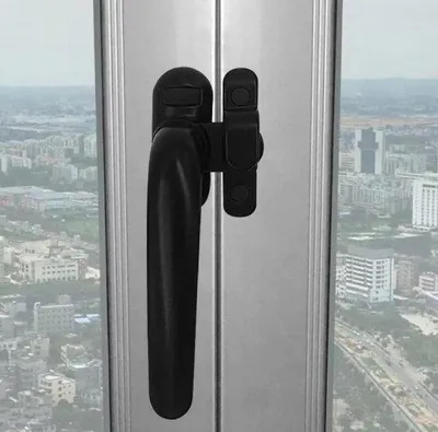 Productafbeelding van Famanu deur- en raamgreep van aluminiumlegering - zwart