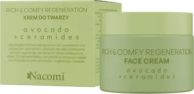 Immagine prodotto di NACOMI Crema viso rigenerante, ricca e confortevole - AVOCADO, 40 ml