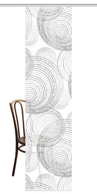Produktbild von HOME in green Home In Green | Schiebevorhang Bambusoptik Recycelt Digitaldruck | Spiro 245 x 60 cm 1x Schiebewand inkl. Paneelwagen und Klemmleiste Grau